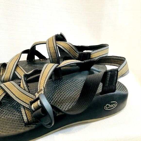 Chaco Men's Sport Sandal in Black Grey and Tan Size M8 - Picture 9 of 12